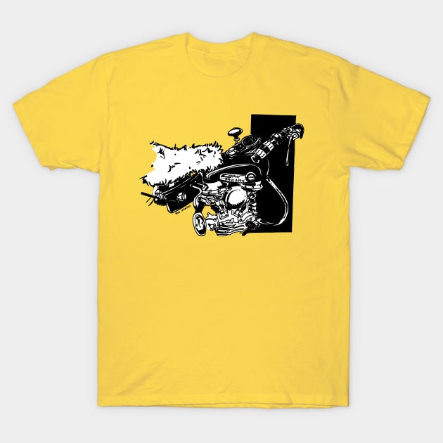 furry panhead T-Shirt by the_vtwins